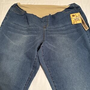 Hybrid & company Blue Dark Wash Maternity Jeans Style# PM5471GRSKX Womens 3X